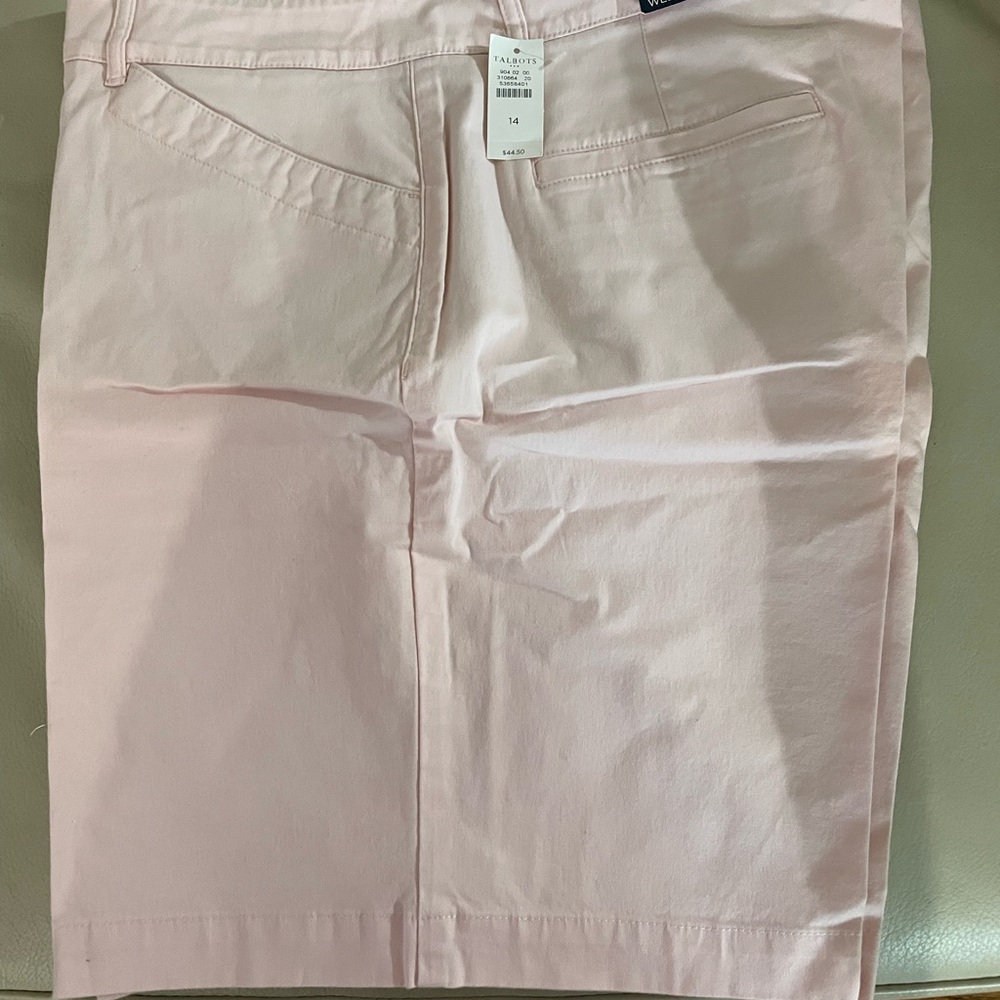 Talbots pink shorts 7” inseam